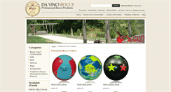 Desktop Screenshot of davincibocce.com