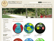 Tablet Screenshot of davincibocce.com
